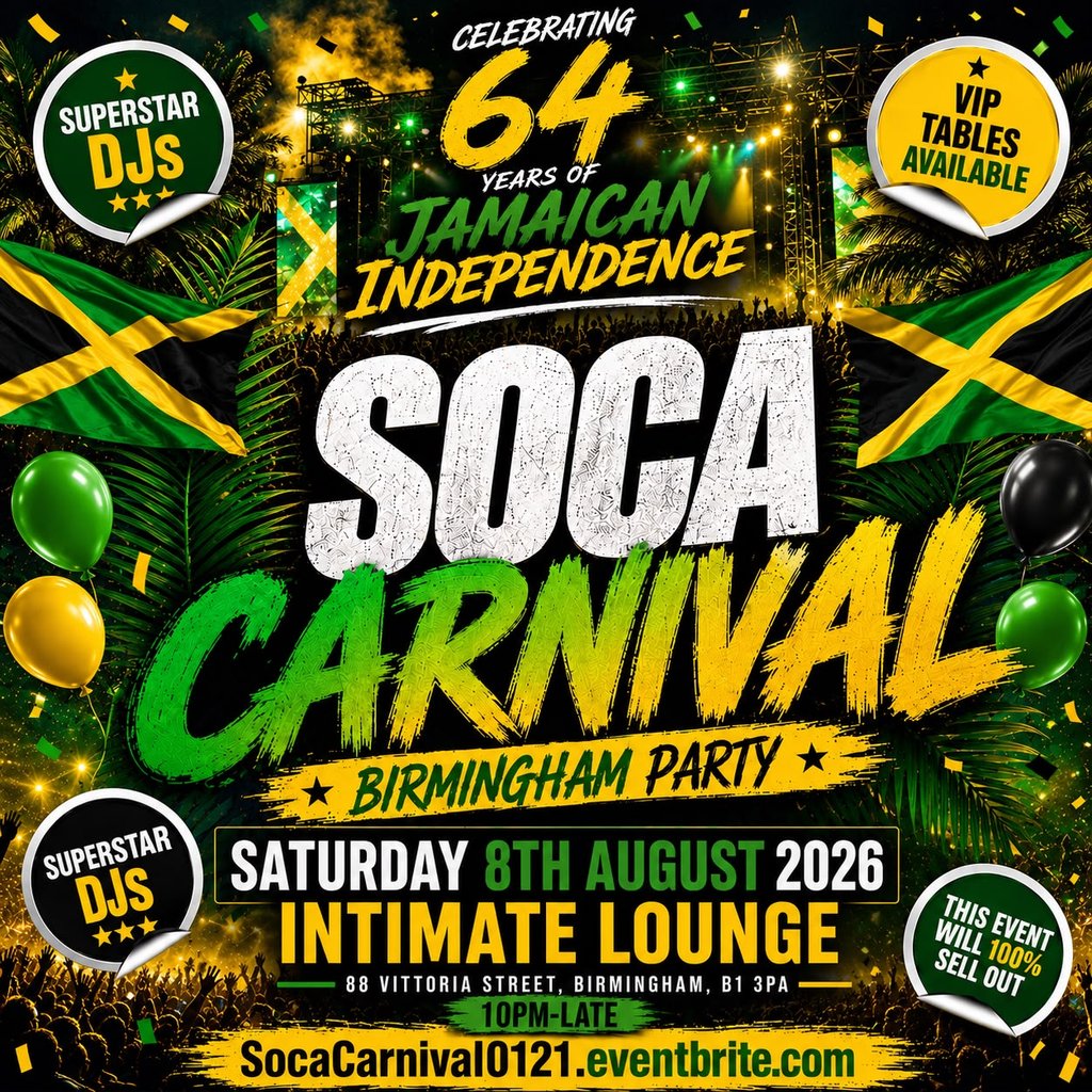 Soca Carnival - Birmingham Party