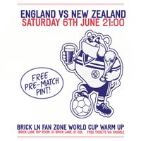 Brick Lane Fan Zone, World Cup warm up - England v New Zealand