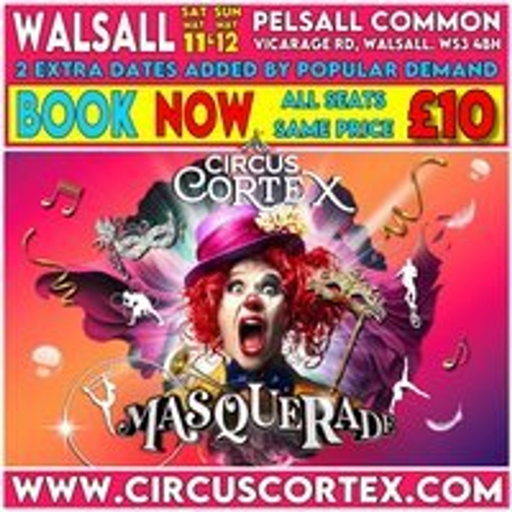 Circus Cortex presents Masquerade at Walsall Pelsall Common Vicarage