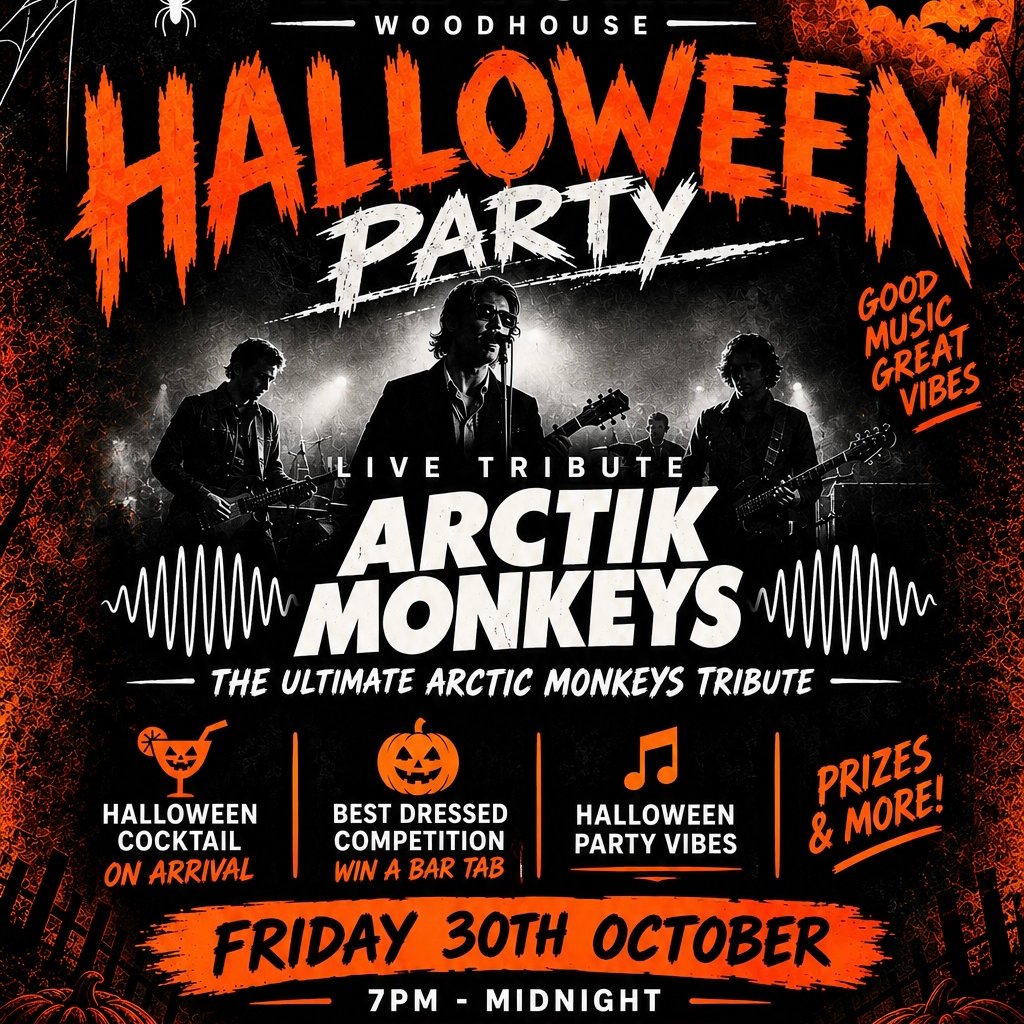 Halloween Adults Only Party : Arctic Monkeys tribute band at The Royal Woodhouse, Sheffield