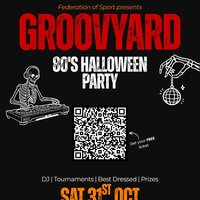 GROOVYARD: 80s HALLOWEEN PARTY | Federation of Sport at Federation Of Sport