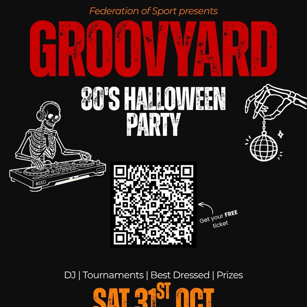 GROOVYARD: 80s HALLOWEEN PARTY | Federation of Sport