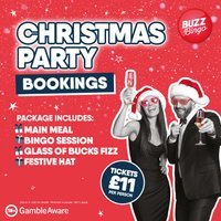 Christmas Party Bookings - Buzz Bingo Colchester — Food & Drink in Colchester