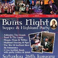 Our Annual Burns Night Supper & Highland Party