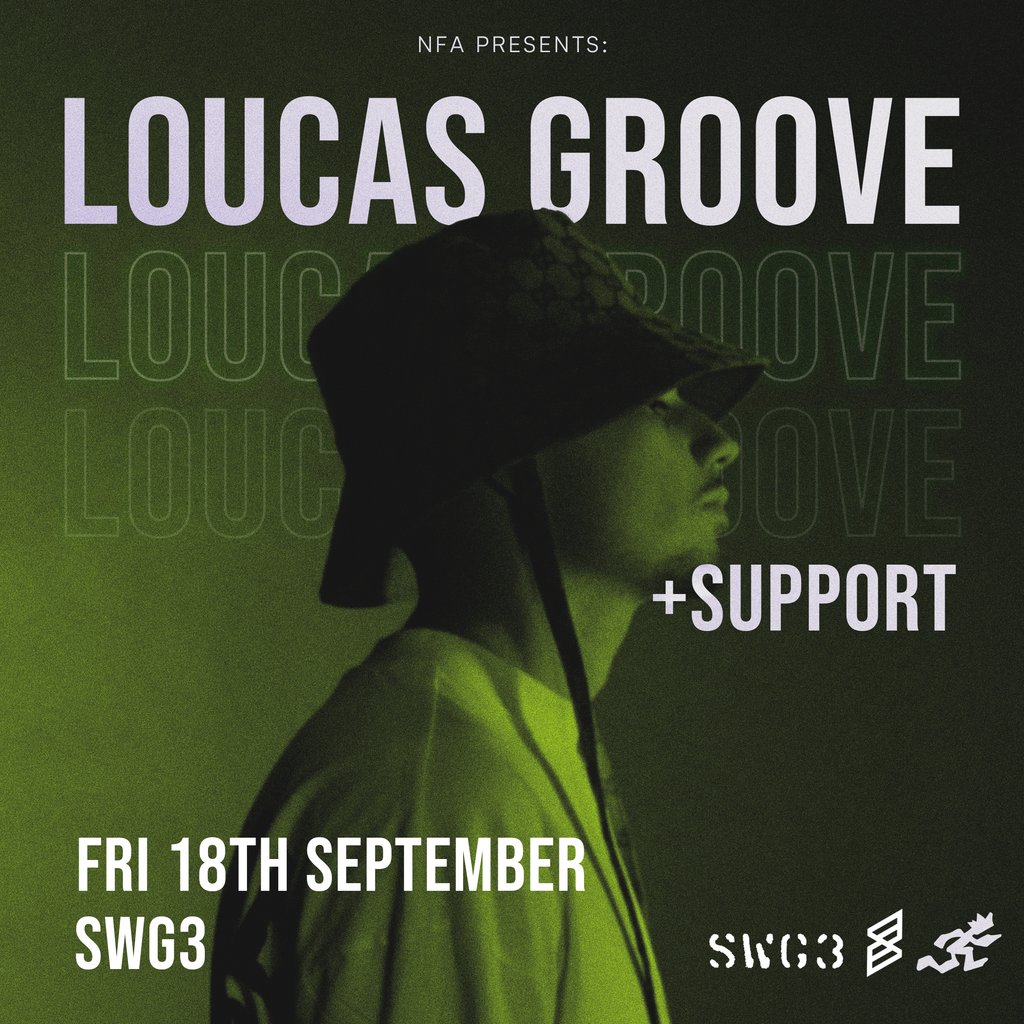 NFA Presents: Loucas Groove at SWG3 Poetry Club, Glasgow