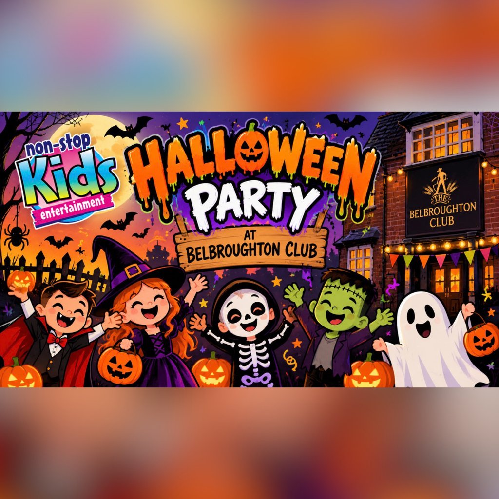 Kids Halloween Party at Isaacs Bar, Belbroughton Club, Stourbridge
