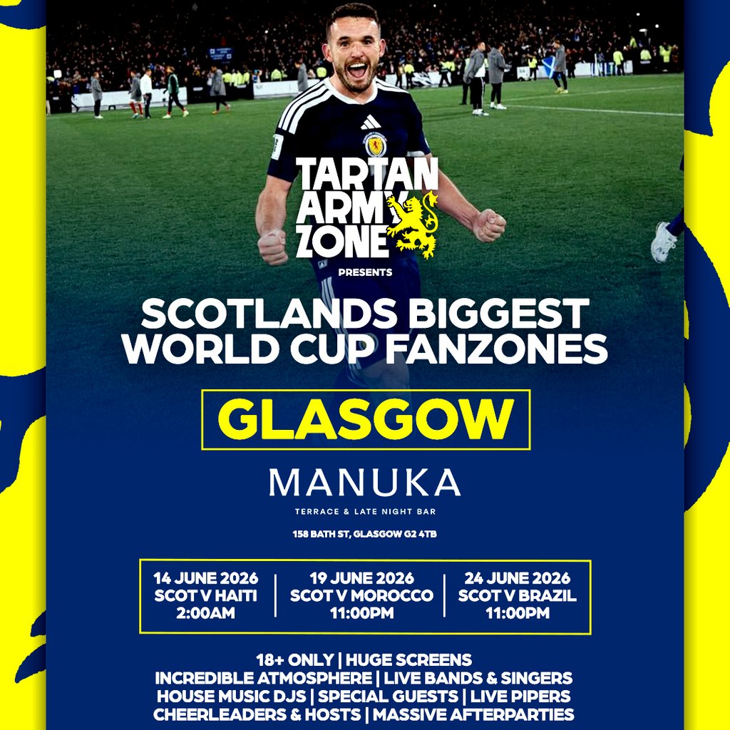 Tartan Army Zone: Scotland Vs Haiti (Glasgow)