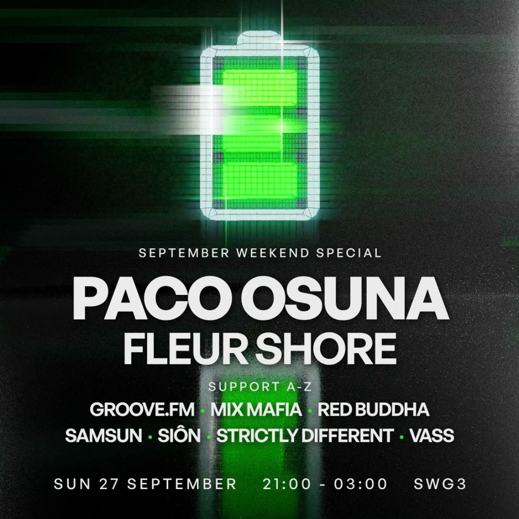 Elevate : Paco Osuna + Fluer Shore at SWG3, Glasgow