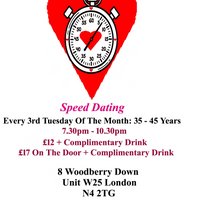 Speed Dating 35 - 45 years Tuesdays
