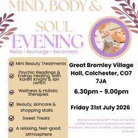 Mind, Body & Soul at Great Bromley Village Hall
