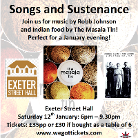 Songs and Sustenance - Robb Johnson and The Masala Tin
