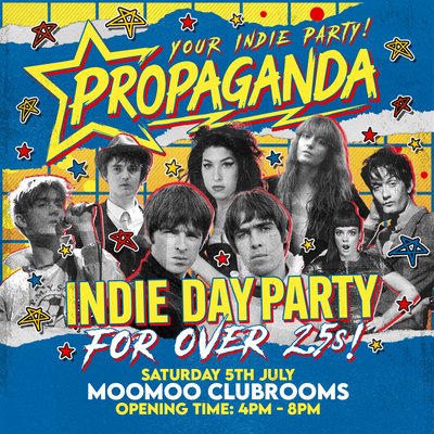 Propaganda - Indie Day Party for Over 25s - Cheltenham!