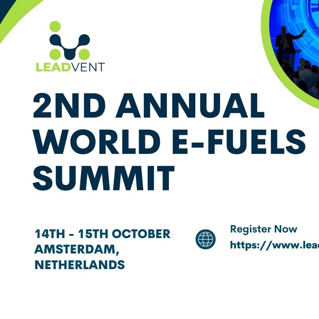 2nd Annual World E-Fuels Summit, 14 October | Event in Hoofddorp | AllEvents