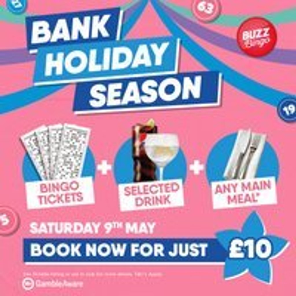 Bank Holiday Season - Buzz Bingo Bexleyheath 09/05