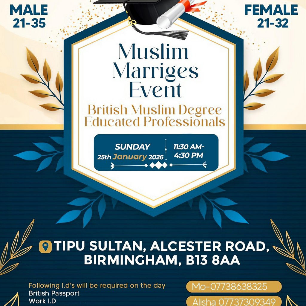 Birmingham Exclusive Degree Educated Professionals Marriage Even