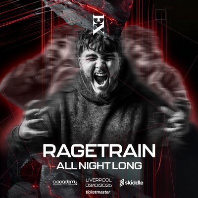 Exhilaration Presents: RAGETRAIN All Night Long flyer