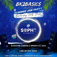 BK2Basics summer jam party at Sophys Digbeth