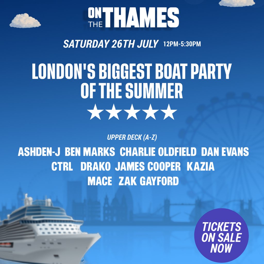 The Biggest (Secret) Boat Party in London this Summer