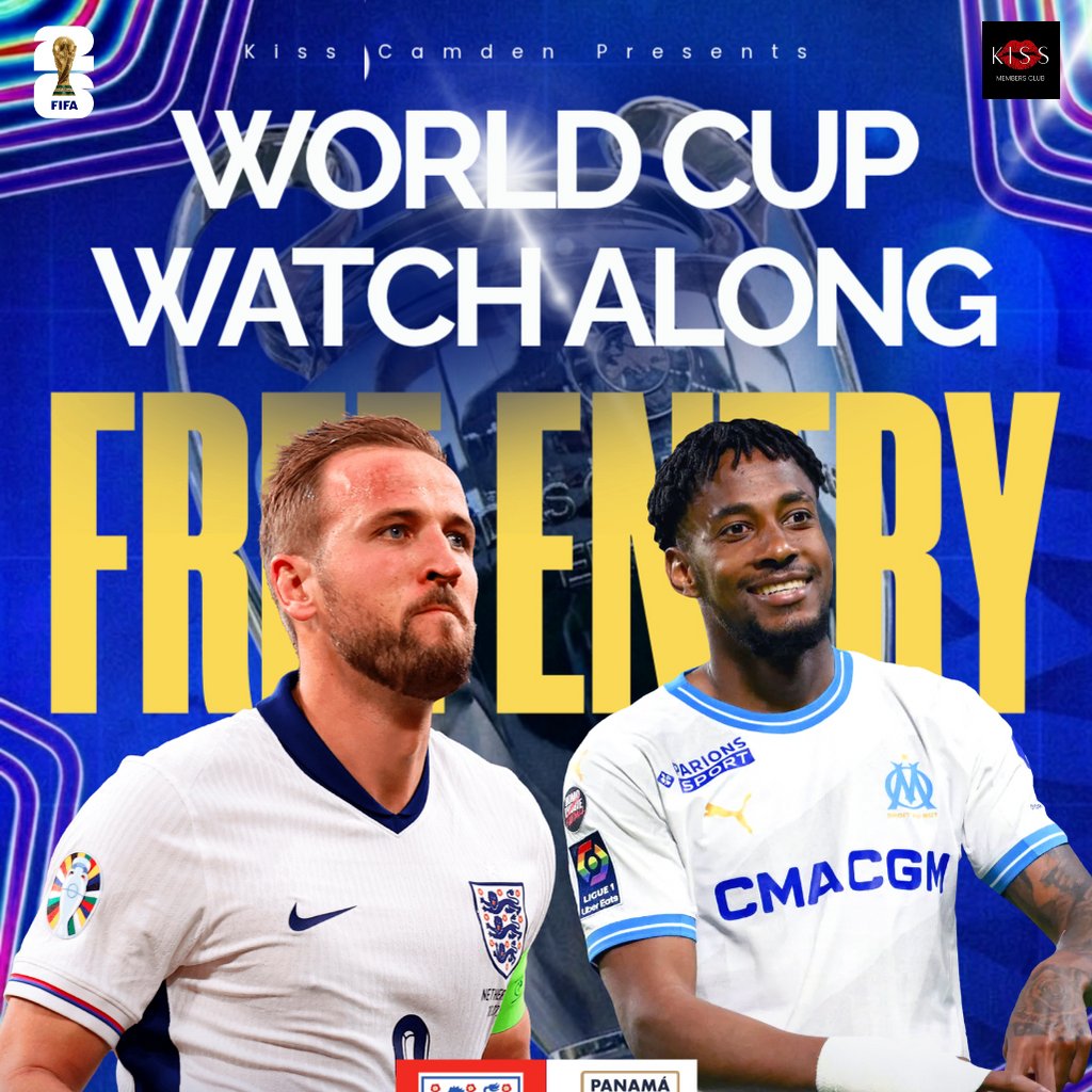 World Cup Watch Along: England vs Panama Live at Kiss Camden