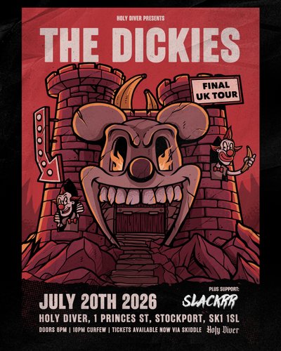 Tickets: The Dickies | Holy Diver Stockport Mon 20 July 2026