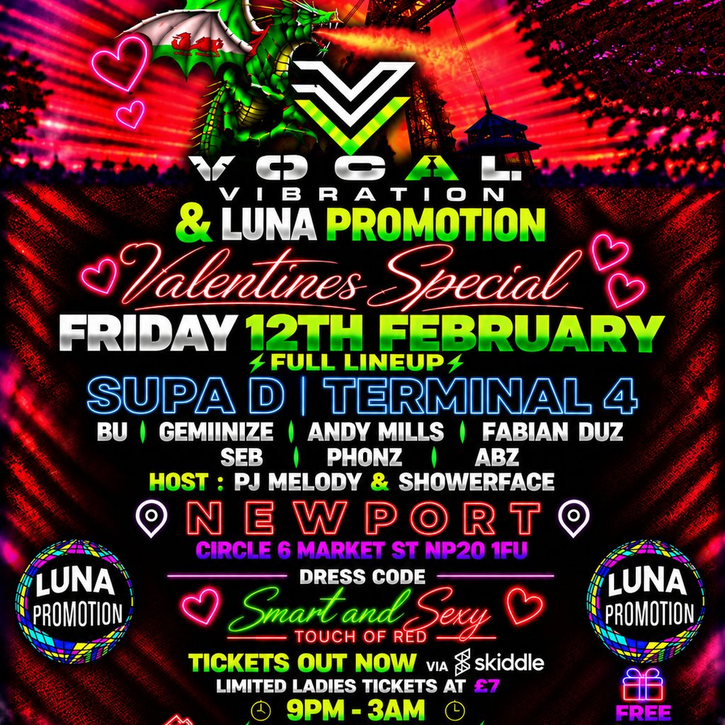Vocal Vibration & Luna Promotion at Circle Newport, Newport