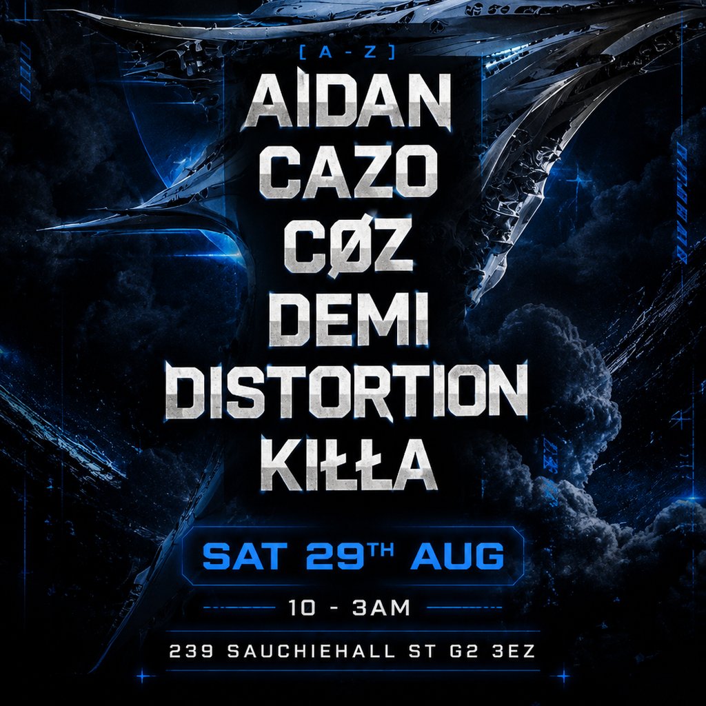 Multi Genre Techno Night — gig artwork