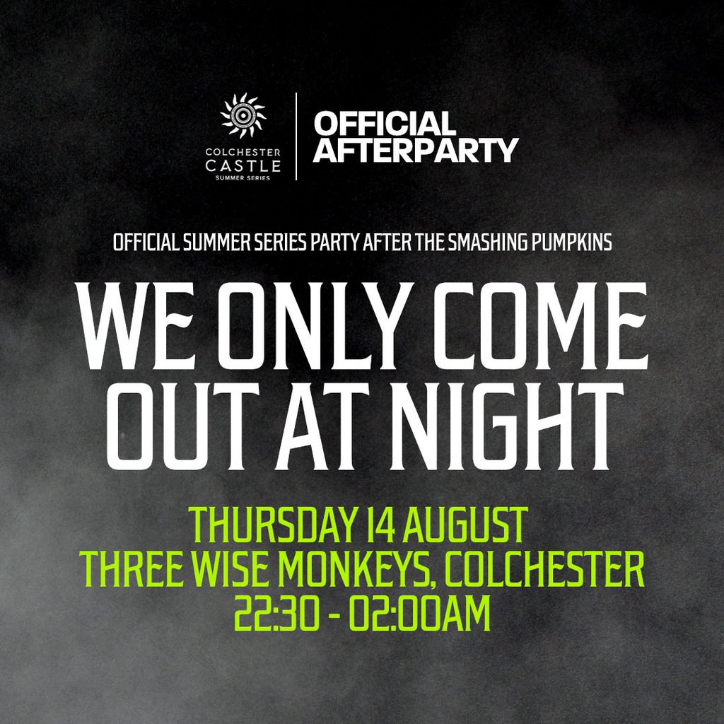 The Smashing Pumpkins: We Only Come Out At Night – Afterparty