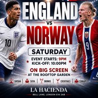 England vs Norway : World Cup Watch + After Party at LA Lounge