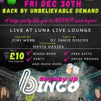 90s Anyway up Bingo at Luna Live Lounge