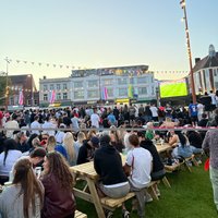 FRANCE vs MOROCCO (Quarter Finals) Jubilee Square 9th JULY at City Centre In Jubilee Square