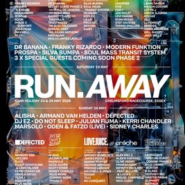 Run Away Festival - Bank Hol Sat 23 & Sun 24 May - Essex