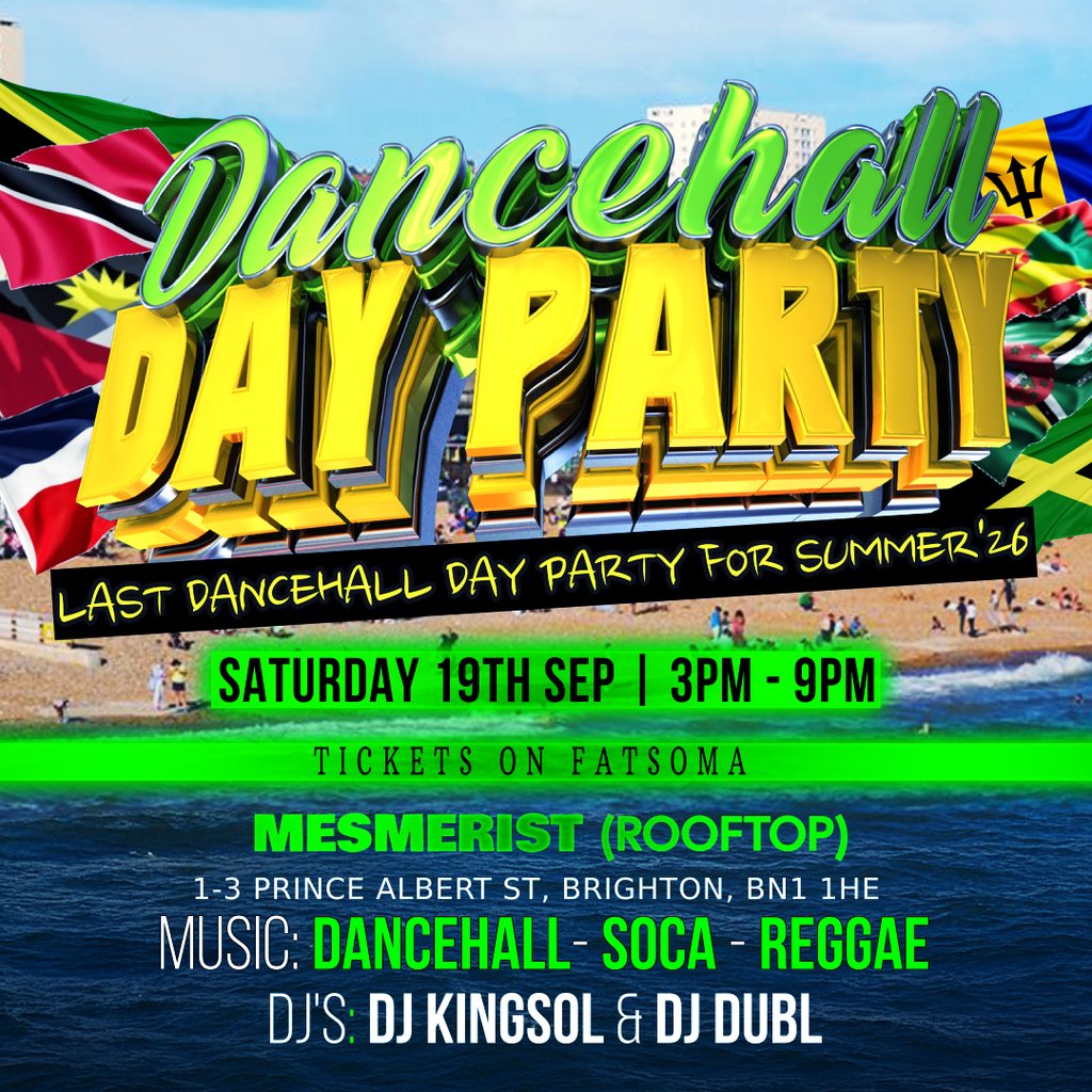 Dancehall Day - Party Summer'26 Closing Party at The Mesmerist, Brighton