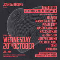 Peter Zorba: Remember Me | Afterparty at Joshua Brooks