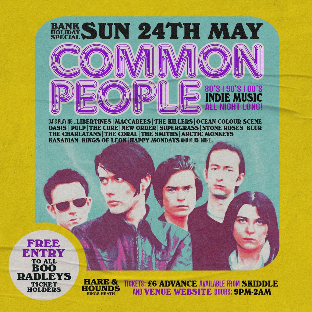 Common People [80s, 90s, 00s Indie Disco!]
