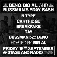 Bussdown presents - N-Type, Cartridge, Breakfake + more at Stage And Radio Basement