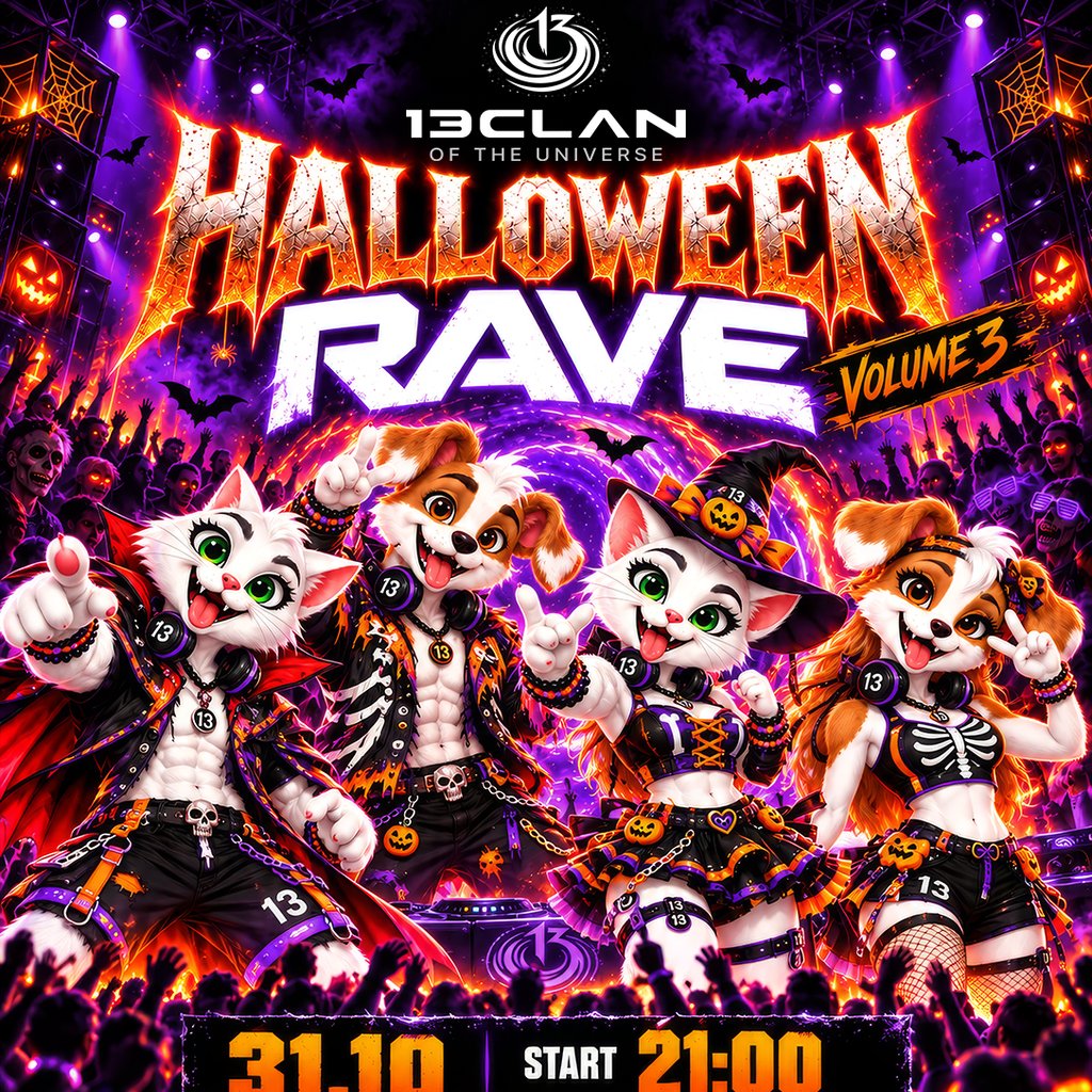 13CLAN presents HALLOWEEN RAVE - VOLUME 3