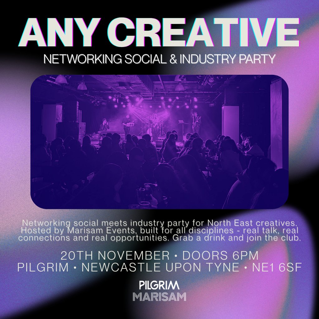 Any Creatives: networking & social at PILGRIM, Newcastle Upon Tyne