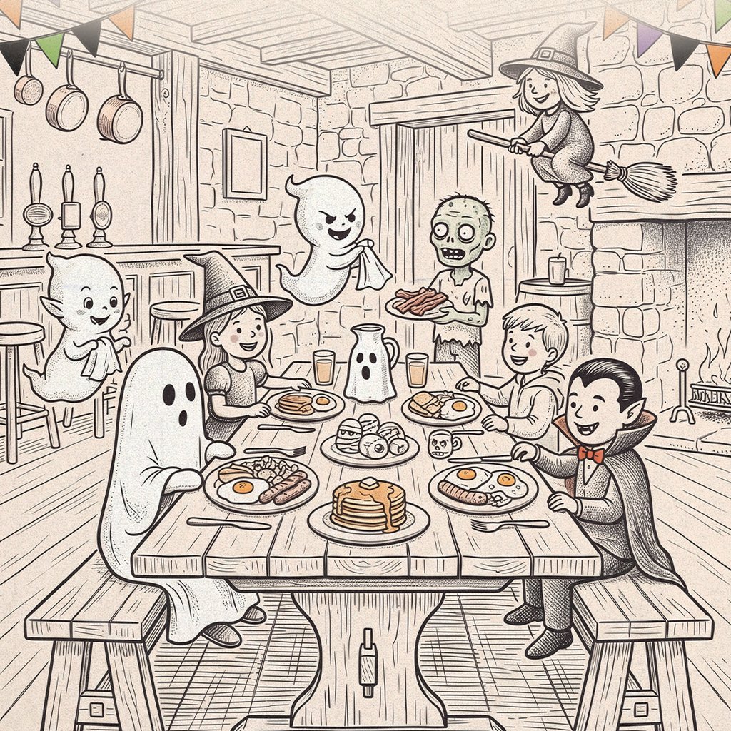 Halloween Breakfast at The Black Bull Pub, St Helens