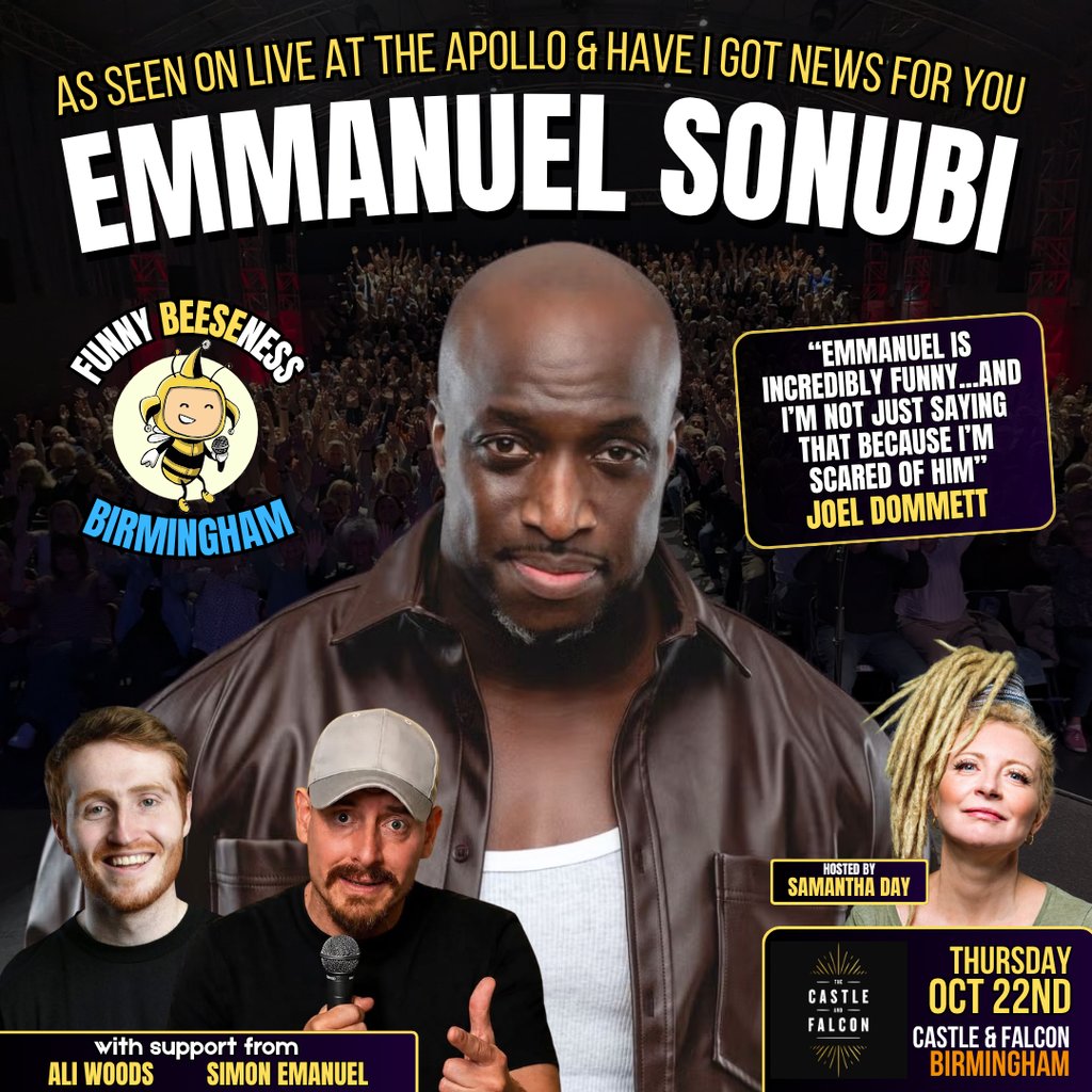 Funny Beeseness: Emmanuel Sonubi at The Castle And Falcon, Birmingham