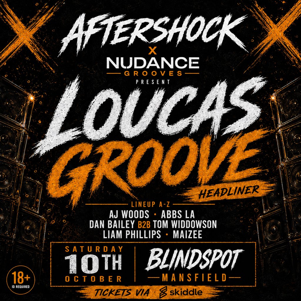 Aftershockevents x Nudance Grooves: Loucas Groove Mansfield at Blindspot Mansfield, Mansfield