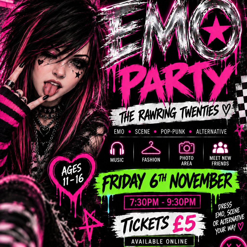 EMO PARTY The Rawring Twenties Ages 11-16