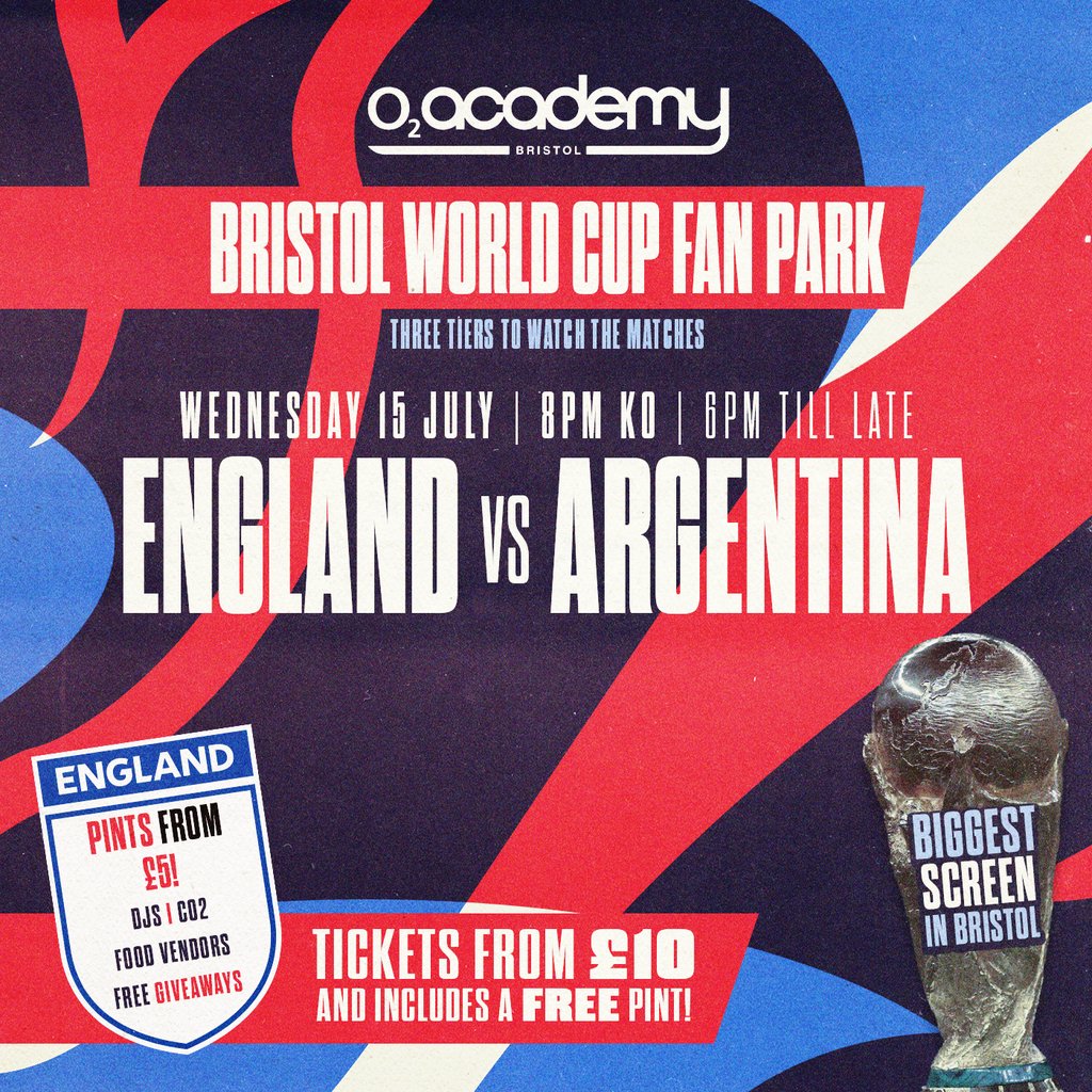 Bristol World Cup Fan Park - England vs Argentina!