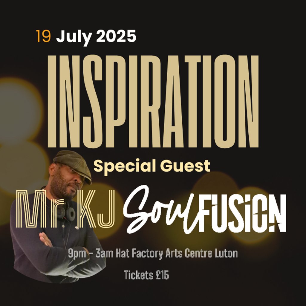 Inspiration, 19 July | Event in Luton | AllEvents