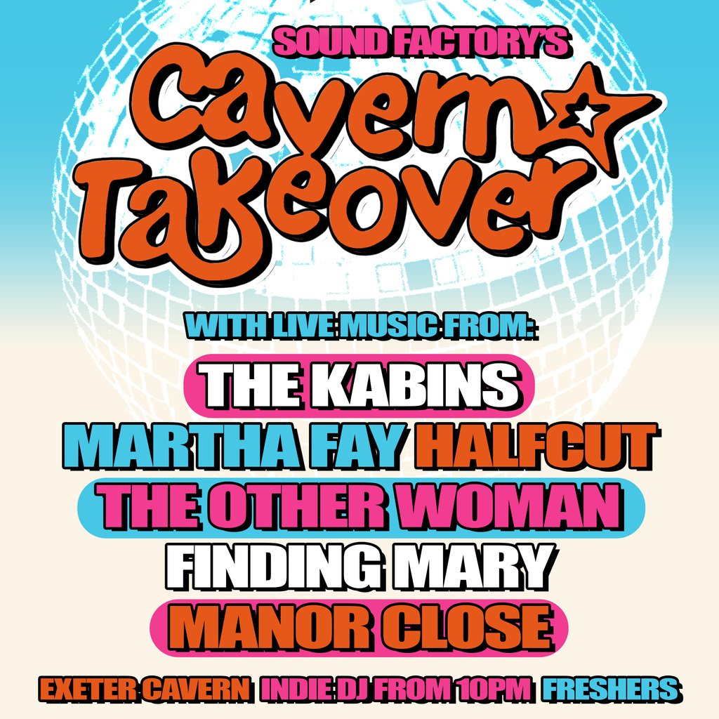 Sound Factory's Cavern Takeover — gig artwork