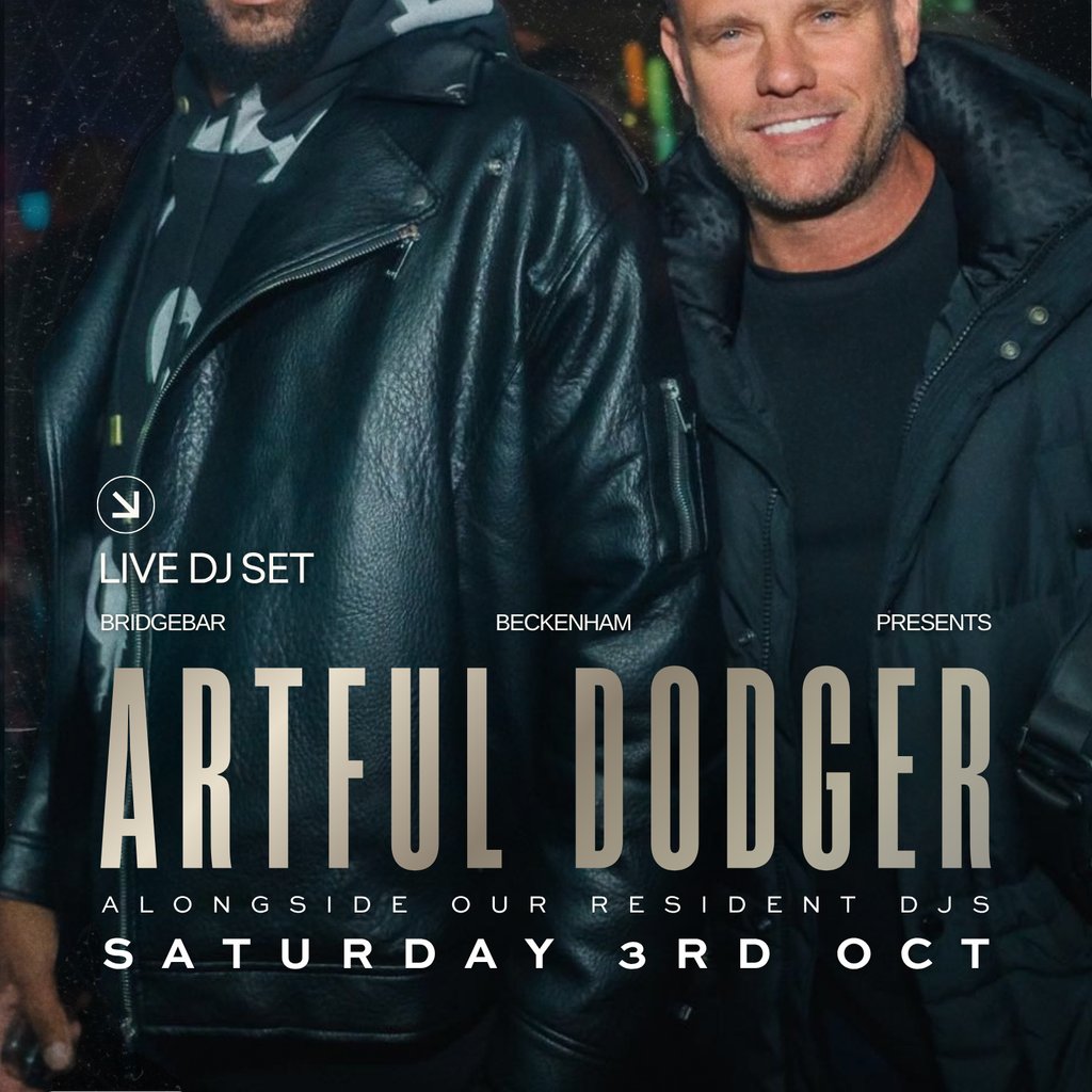 Artful Dodger + 80s vs 90s Night at Bridgebar at Bridgebar Beckenham