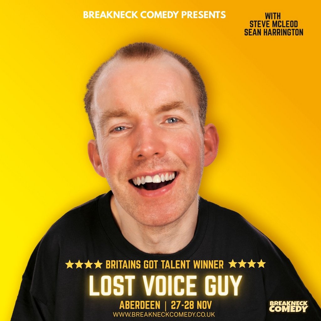 Lost voice Guy at Breakneck Comedy, Aberdeen