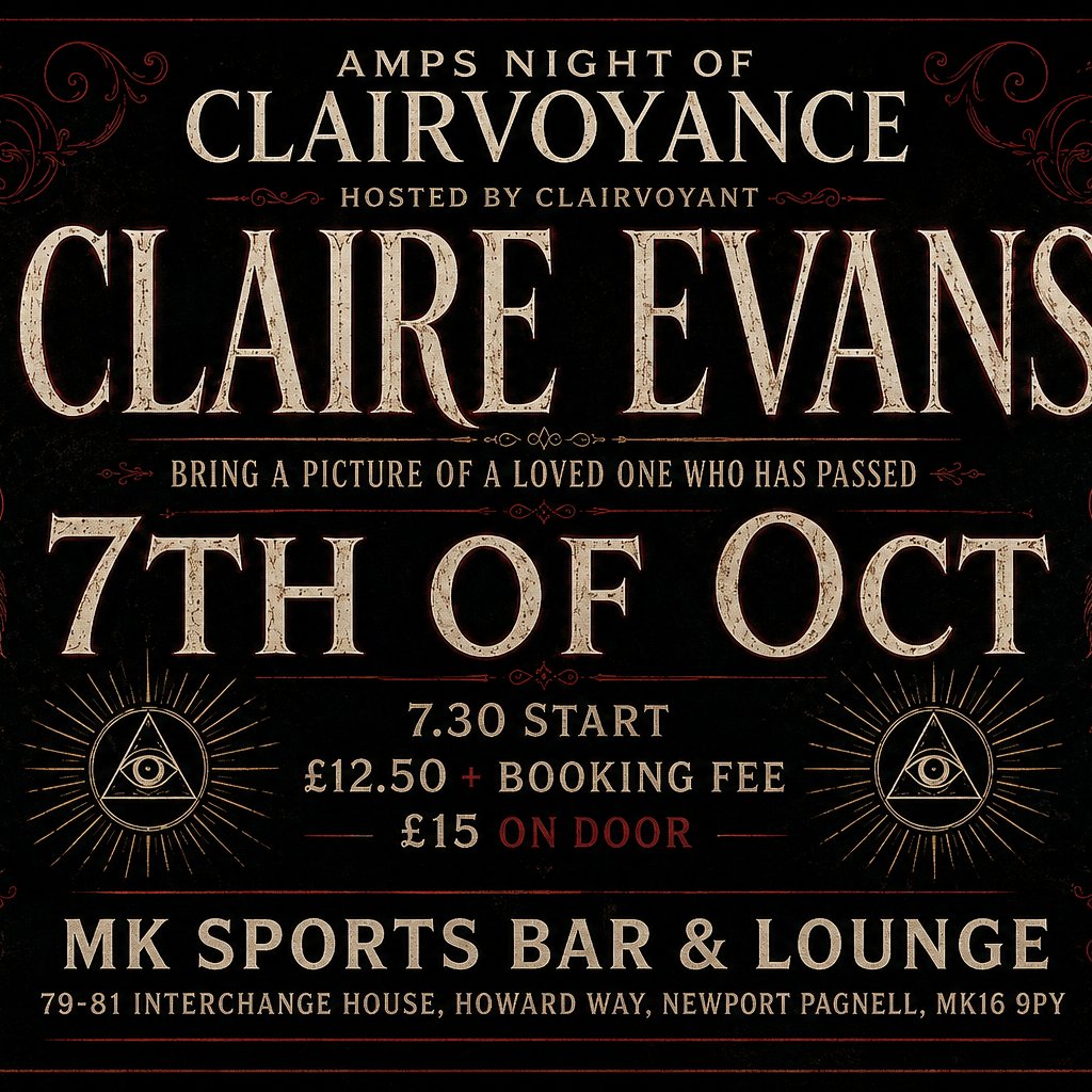AMPS Night of Clairvoyance with Claire Evans