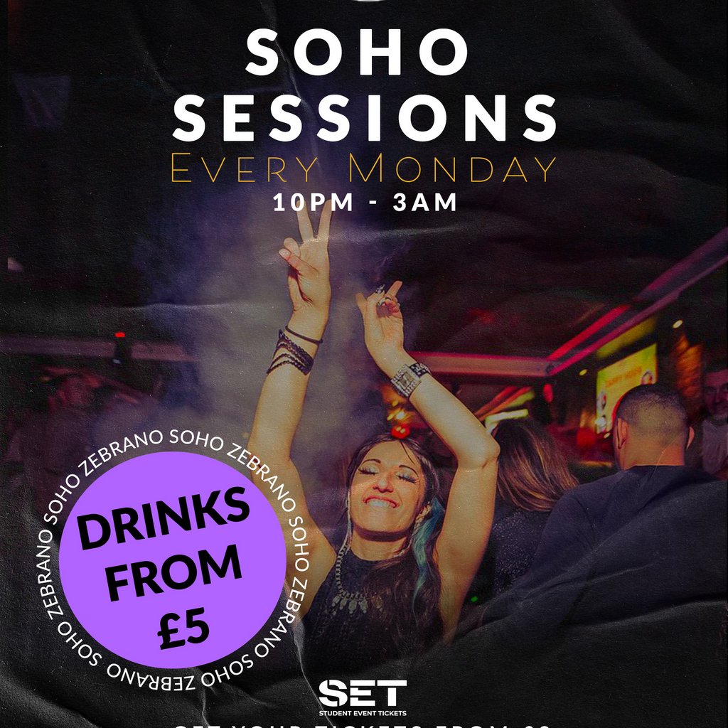 Soho Sessions @ Zebranos Every Monday at Zebrano Soho, London