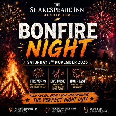 Bonfire Night at The Shakespeare Inn