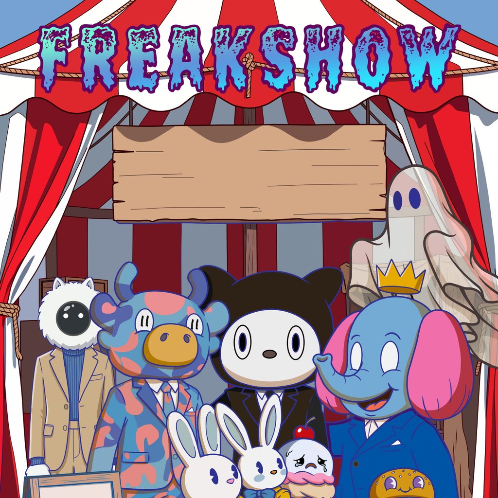 Freakshow for cancer — gig artwork